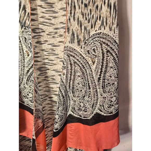 Womens Plus Size Lightweight Long‎ Duster Cardigan Kimono 3X Great Print - Picture 2 of 3